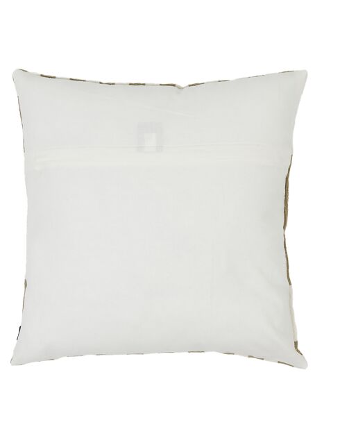 Housse de coussin brodé Cancun lin - 45x45 cm