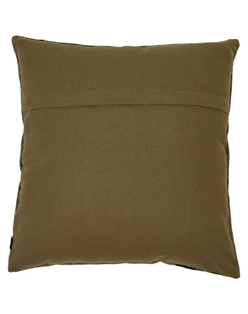Housse de coussin brodé Nagoya kaki - 45x45 cm