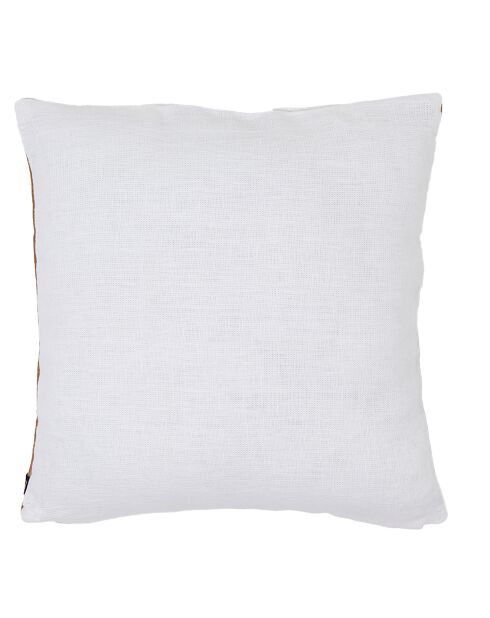 Housse de coussin en Velours & Lin Perth tabac - 45x45 cm