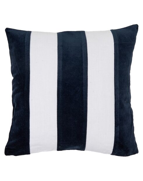 Housse de coussin en Velours & Lin Perth encre - 45x45 cm