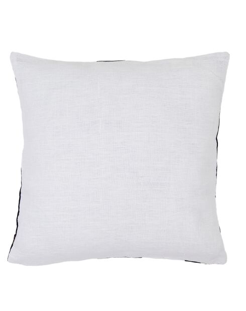 Housse de coussin en Velours & Lin Perth encre - 45x45 cm