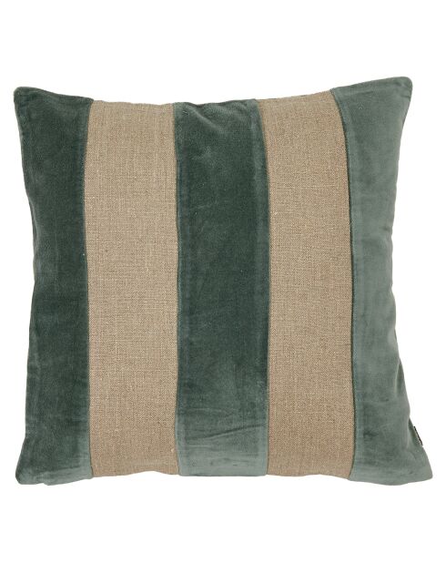 Housse de coussin en Velours & Lin Brisbane pigeon - 45x45 cm