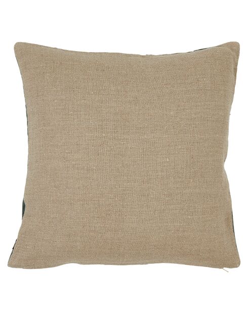 Housse de coussin en Velours & Lin Brisbane pigeon - 45x45 cm