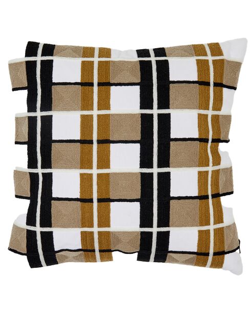 Housse de coussin brodé Takayama gold - 45x45 cm