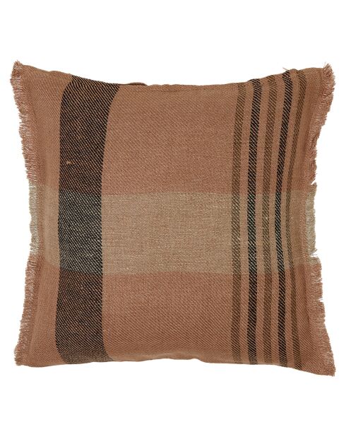 Housse de coussin 100% Lin Aalborg cimarron - 45x45 cm