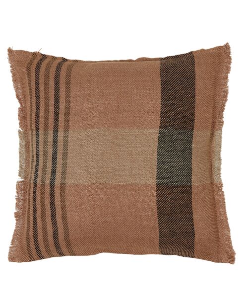 Housse de coussin 100% Lin Aalborg cimarron - 45x45 cm