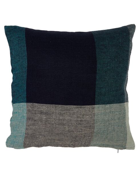 Housse de coussin 100% Lin Saporo encre - 45x45 cm
