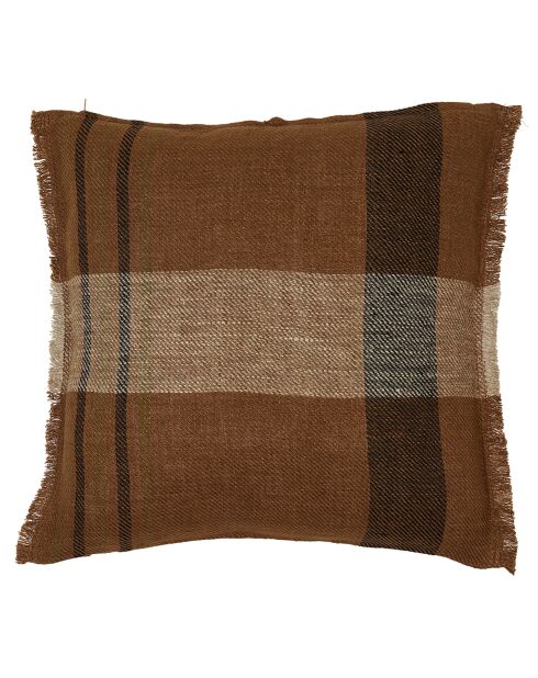 Housse de coussin 100% Lin Aalborg gold - 45x45 cm