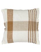 Housse de coussin 100% Lin Aalborg tabac - 45x45 cm