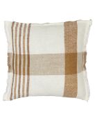 Housse de coussin 100% Lin Aalborg tabac - 45x45 cm