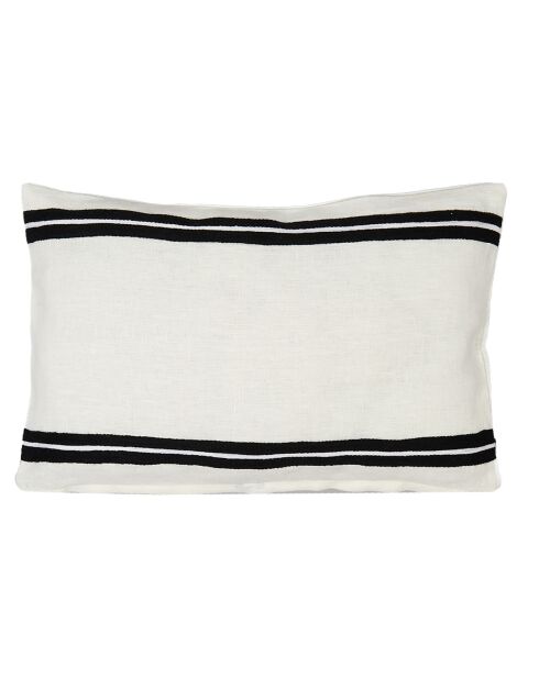 Housse de coussin 100% Lin Skagen blanc - 40x60 cm