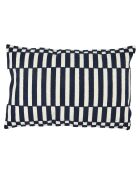 Housse de coussin brodé Cancun encre - 40x60 cm