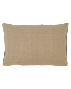 Housse de coussin en Velours & Lin Brisbane kaki - 40x60 cm