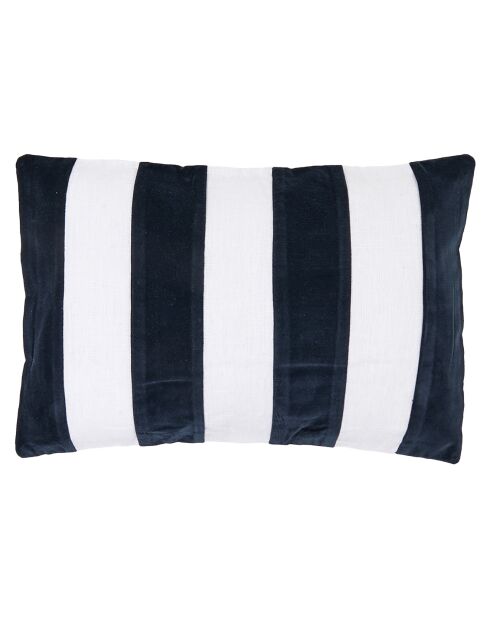 Housse de coussin en Velours & Lin Perth encre - 40x60 cm