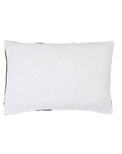 Housse de coussin en Velours & Lin Perth encre - 40x60 cm