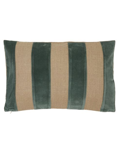 Housse de coussin en Velours & Lin Brisbane pigeon - 40x60 cm