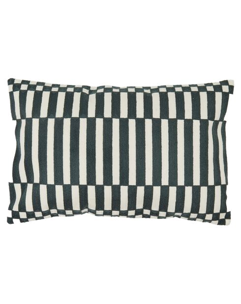 Housse de coussin brodé Cancun pigeon - 40x60 cm