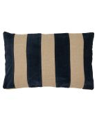 Housse de coussin en Velours & Lin Brisbane encre - 40x60 cm