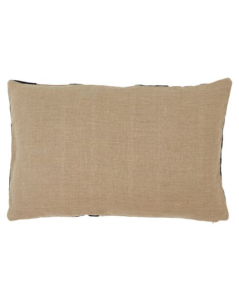 Housse de coussin en Velours & Lin Brisbane encre - 40x60 cm