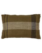 Housse de coussin 100% Lin Aalborg kaki - 40x60 cm