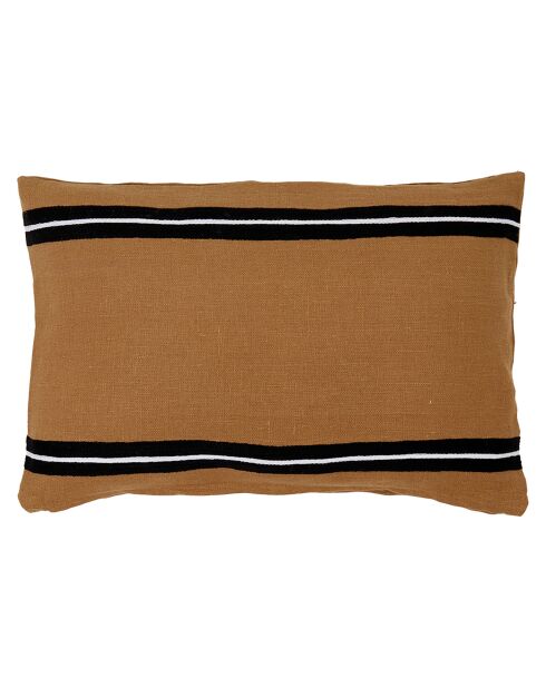 Housse de coussin 100% Lin Skagen tabac - 40x60 cm