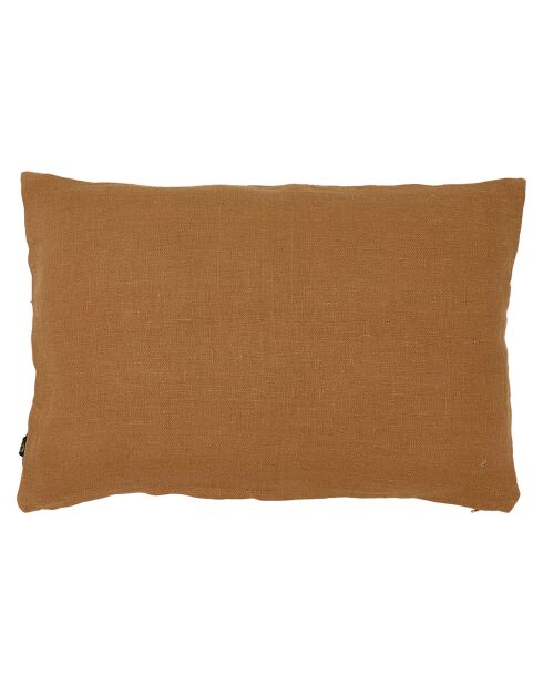 Housse de coussin 100% Lin Skagen tabac - 40x60 cm