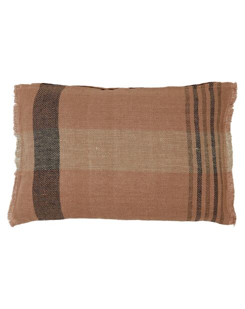 Housse de coussin 100% Lin Aalborg cimarron - 40x60 cm