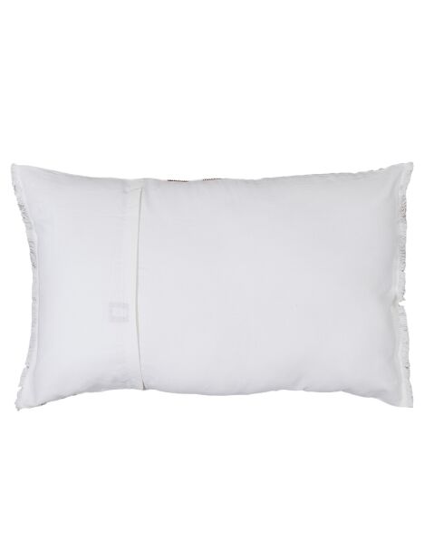 Housse de coussin 100% Lin Aalborg tabac - 50x80 cm