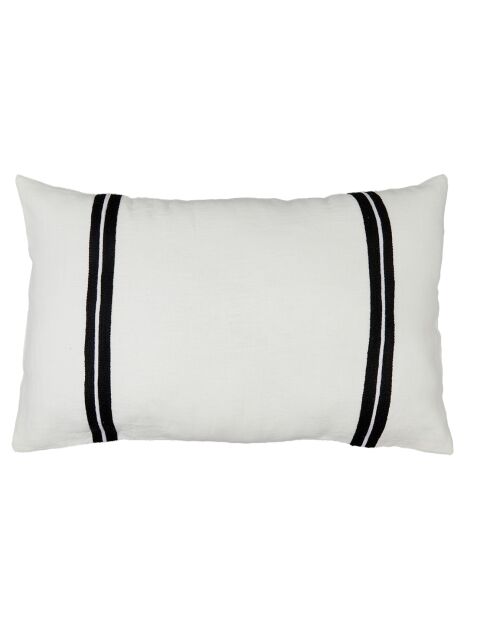 Housse de coussin 100% Lin Skagen blanc - 50x80 cm
