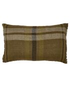 Housse de coussin 100% Lin Aalborg kaki - 50x80 cm