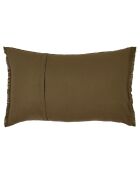 Housse de coussin 100% Lin Aalborg kaki - 50x80 cm