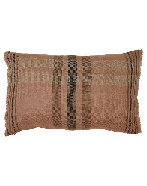 Housse de coussin 100% Lin Aalborg cimarron - 50x80 cm