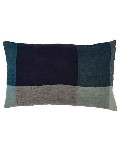 Housse de coussin 100% Lin Saporo encre - 50x80 cm