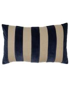 Housse de coussin en Velours & Lin Brisbane encre - 50x80 cm