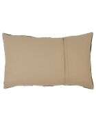 Housse de coussin en Velours & Lin Brisbane encre - 50x80 cm