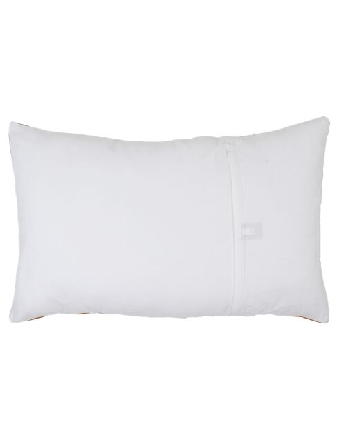 Housse de coussin en Velours & Lin Perth tabac - 50x80 cm