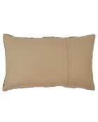 Housse de coussin en Velours & Lin Brisbane kaki - 50x80 cm