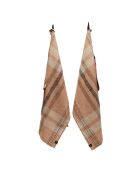 2 Torchons en Lin & Coton Aalborg cimarron - 48x70 cm