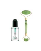 Rouleau de jade et sérum biologique