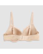 Soutien-gorge Push-Up préformé et rembourré avec bordure en dentelle Juliette poudre