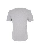 T-Shirt manches courtes col V Julien gris chiné