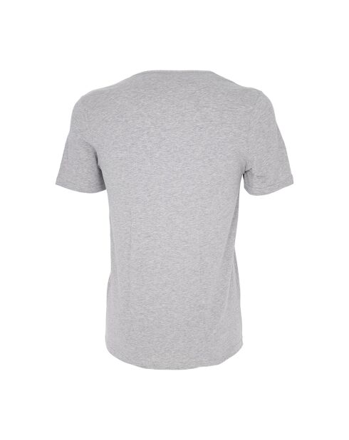 T-Shirt manches courtes col V Julien gris chiné