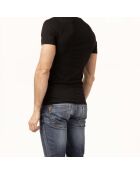 T-Shirt manches courtes col ras du cou Maxence noir
