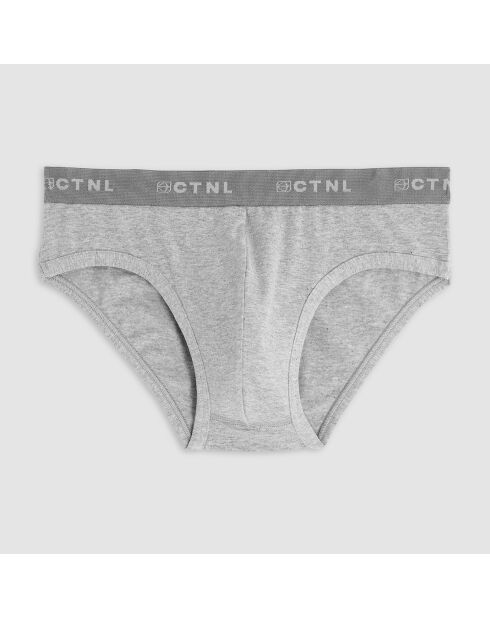 Slip Damien gris chiné