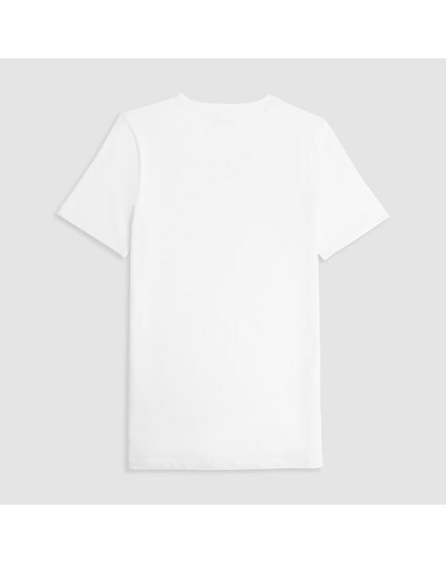 T-Shirt manches courtes col V Julien blanc