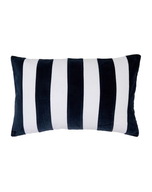Housse de coussin en Velours & Lin Perth encre - 50x80 cm