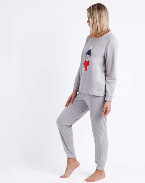 Pyjama micropolaire Good Morning Mouse gris