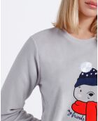 Pyjama micropolaire Good Morning Mouse gris