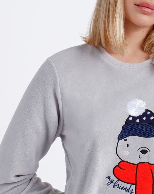 Pyjama micropolaire Good Morning Mouse gris
