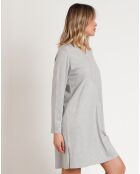 Chemise de nuit Pink Hearts B gris chiné